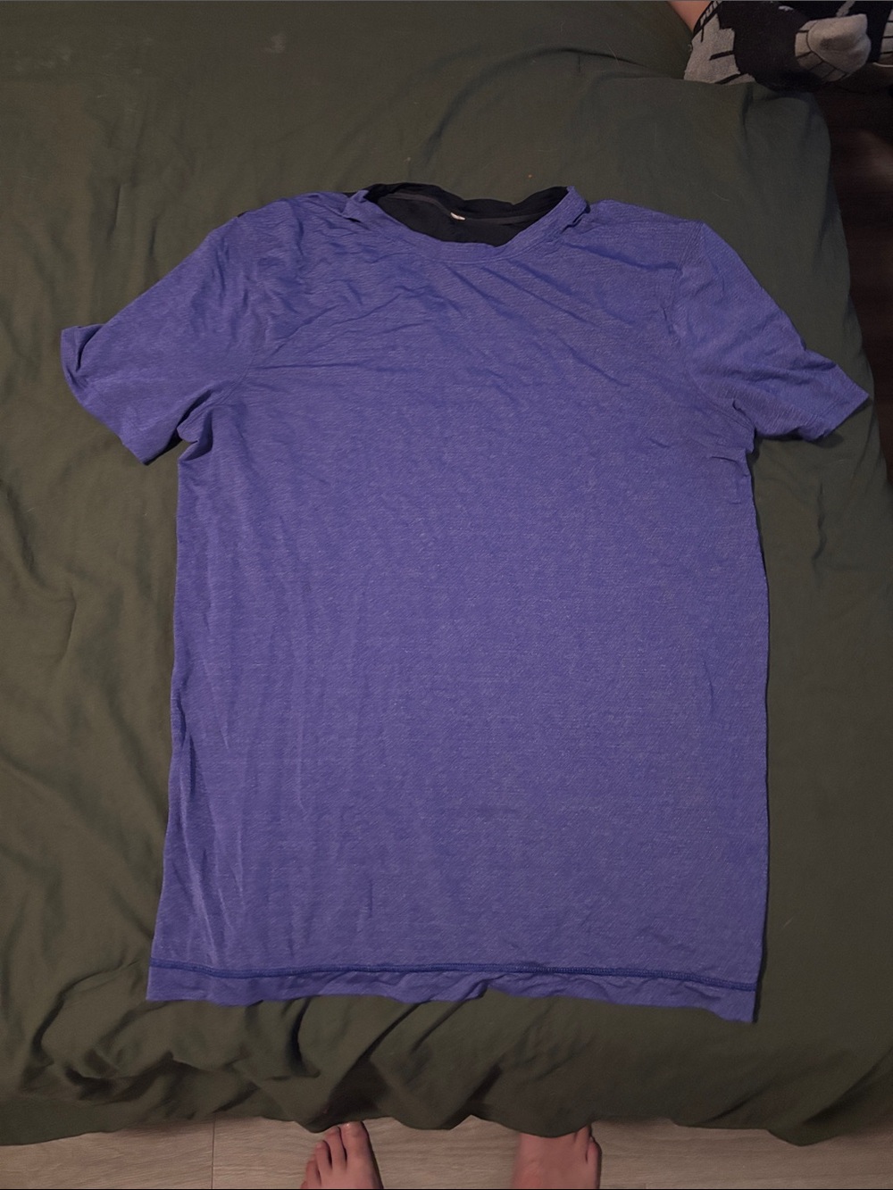 lululemon athletica Men's Heathered Purple Short-Sleeve Crew